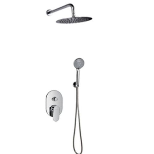 VALVEX DIONE zestaw natryskowy z baterią i deszczownicą, chrom