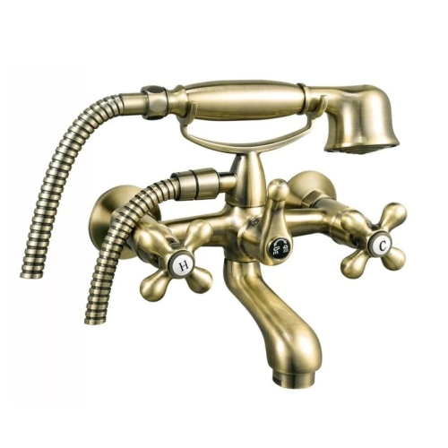 FERRO ANTICA bateria wannowo-natryskowa naścienna, stary brąz