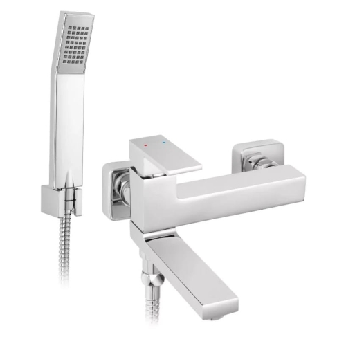 FERRO ZICCO bateria wannowo-natryskowa naścienna, chrom