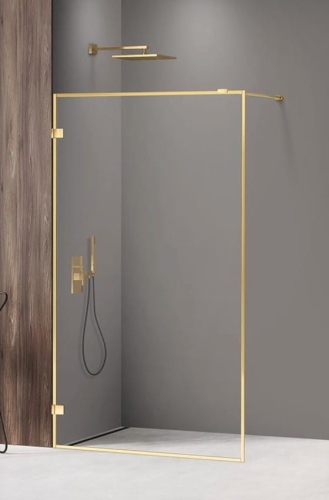 NEW TRENDY AVEXA GOLD SHINE 90 ścianka walk-in, szkło transparentne