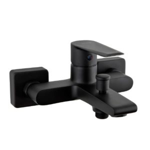 VALVEX ESTO bateria wannowo-natryskowa naścienna, czarny mat