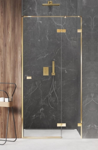 NEW TRENDY AVEXA GOLD SHINE drzwi otwierane, prawe 120 cm