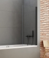 NEW TRENDY NEW SOLEO BLACK parawan nawannowy 60 cm, szkło transparentne
