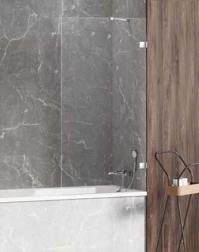 NEW TRENDY AVEXA parawan nawannowy 100 cm, szkło transparentne