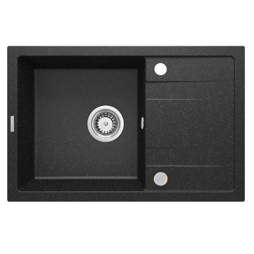 DEANTE CORIO zlewozmywak granitowy, grafit 67 cm