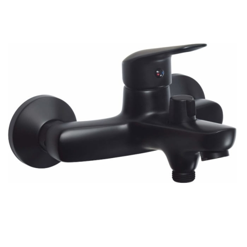 DEANTE BORO bateria wannowo-natryskowa naścienna, czarna