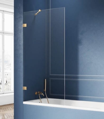 NEW TRENDY AVEXA GOLD BRUSHED parawan nawannowy 60 cm, wspornik skośny