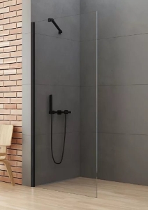 NEW TRENDY NEW SOLEO BLACK 60 ścianka walk-in, wspornik prostopadły
