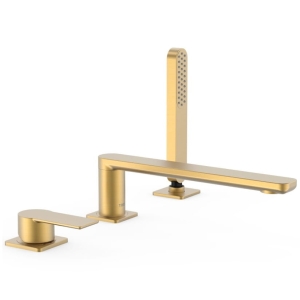 TRES LOFT COLORS bateria wannowo-natryskowa nawannowa, złoty mat