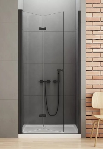 NEW TRENDY NEW SOLEO BLACK drzwi składane, lewe 100 cm
