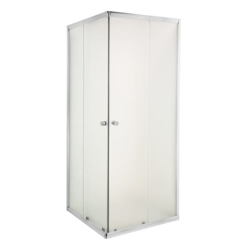 INVENA PARLA 80x80 cm kabina kwadratowa, szkło mrożone