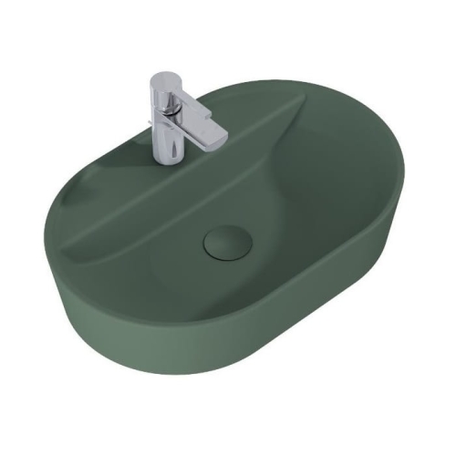 ELITA BABETTE umywalka nablatowa 62 cm, forest green mat