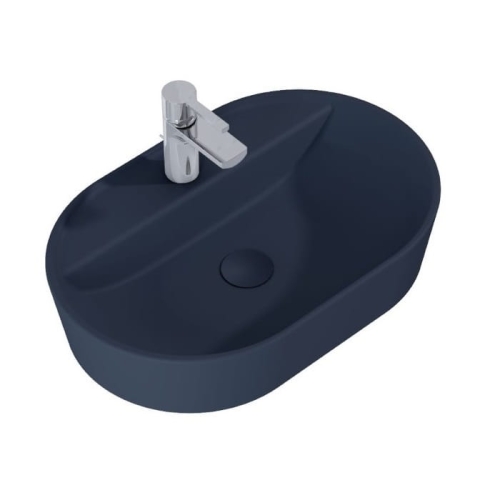 ELITA BABETTE umywalka nablatowa 62 cm, navy blue mat