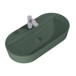 ELITA BABETTE umywalka nablatowa 82 cm, zielony mat