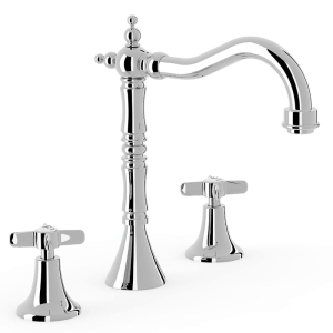 TRES CLASIC bateria umywalkowa stojąca, chrom