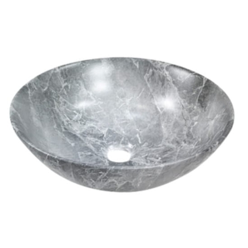 INVENA TINOS umywalka nablatowa 40 cm, szary mat