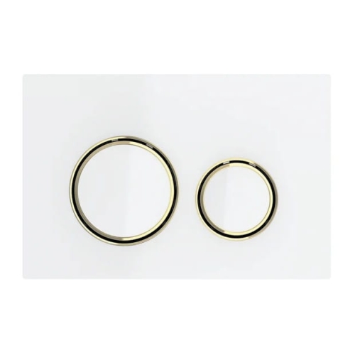 GEBERIT SIGMA 21 przycisk spłukujący, biały/ mosiądz