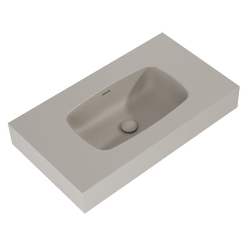 ELITA DIMPLE umywalka marmurowa 80 cm, fume mat