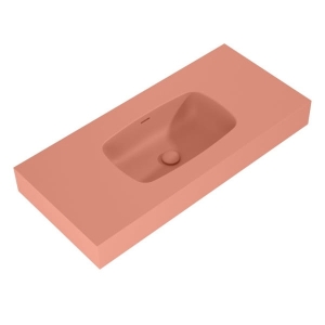 ELITA DIMPLE umywalka marmurowa 100 cm, terra pink mat