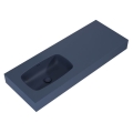 ELITA DIMPLE umywalka marmurowa lewa 120 cm, navy blue mat