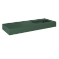 ELITA DIMPLE umywalka marmurowa prawa 120 cm, forest green mat2
