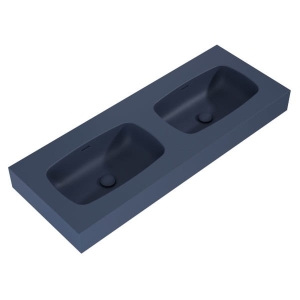 ELITA DIMPLE umywalka marmurowa 120 cm, granatowy mat