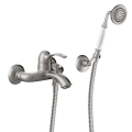 TRES CLASIC EXCLUSIVE bateria wannowo-natryskowa naścienna, stal