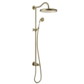TRES CLASIC EXCLUSIVE zestaw natryskowy z deszczownicą, mosiądz antyczny matowy