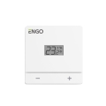 ENGO   Przewodowy, natynkowy regulator temperatury,biały, bateryjny