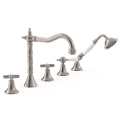 TRES CLASIC EXCLUSIVE bateria wannowo-natryskowa nawannowa, stal