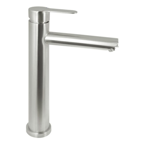 DEANTE LUPO bateria umywalkowa stojąca, stal szczotkowana