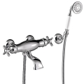 TRES CLASIC EXCLUSIVE bateria wannowo-natryskowa termostatyczna, chrom