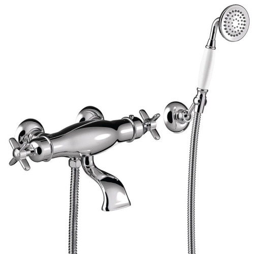 TRES CLASIC EXCLUSIVE bateria wannowo-natryskowa termostatyczna, chrom