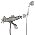 TRES CLASIC EXCLUSIVE bateria wannowo-natryskowa termostatyczna, stal