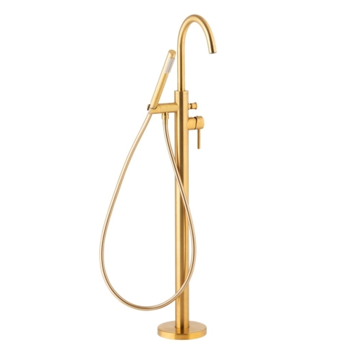 KFA MOZA GOLD bateria wannowo-natryskowa wolnostojąca, złota