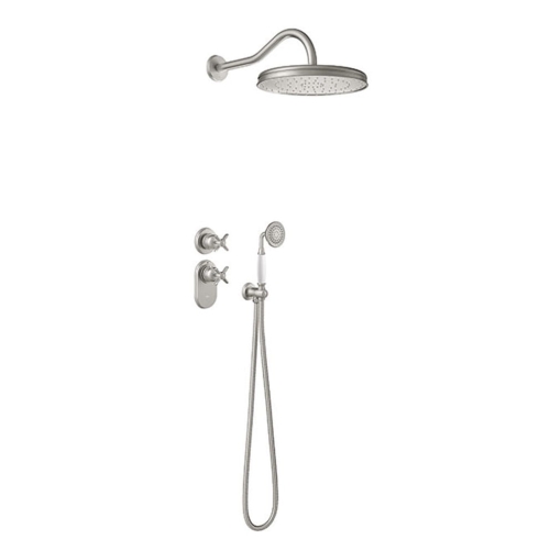 TRES CLASIC EXCLUSIVE Block System zestaw natryskowy termostatyczny podtynkowy, stal