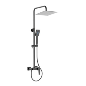 VALVEX ESTO BLACK zestaw natryskowy z deszczownicą, czarny