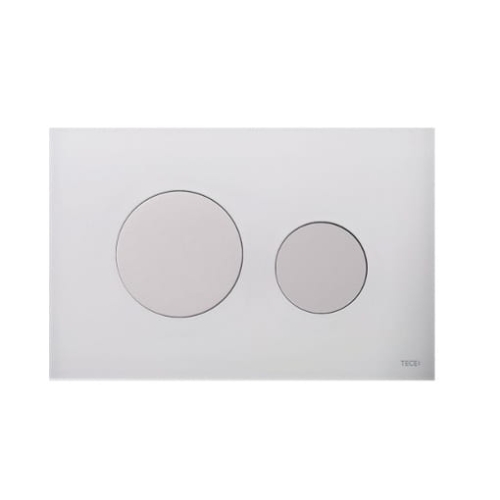 TECE loop przycisk spłukujący szkło białe, przyciski białe 9240650