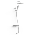 TRES OVER-WALL zestaw natryskowy termostatyczny z deszczownicą, chrom