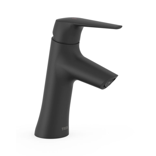 TRES FUJI bateria umywalkowa stojąca, czarny mat
