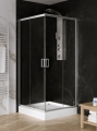 NEW TRENDY SUVIA 80x80 cm kabina kwadratowa z brodzikiem, szkło transparentne