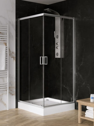 NEW TRENDY SUVIA 90x90 cm kabina kwadratowa, szkło transparentne