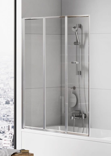 NEW TRENDY TREX parawan nawannowy 100 cm, szkło transparentne
