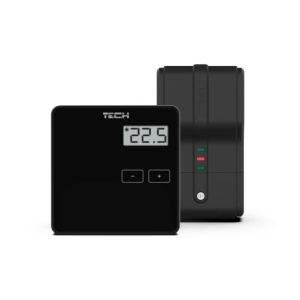 TECH ST-294V2 bezprzewodow regulator pokojowy, czarny