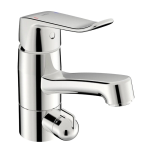 ORAS CARE bateria umywalkowa stojąca z zaworem, chrom