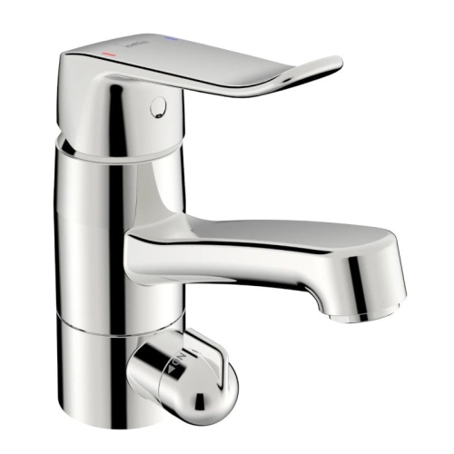 ORAS CARE bateria umywalkowa stojąca z zaworem, chrom