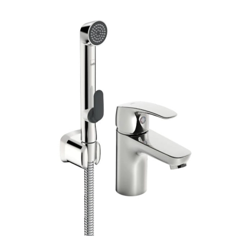 ORAS SAFIRA ECO bateria umywalkowa stojąca z rączką Bidetta, chrom