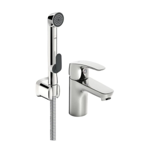 ORAS SAFIRA ECO bateria umywalkowa stojąca z rączką Bidetta, chrom