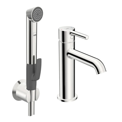 ORAS OPTIMA STYLE ECO bateria umywalkowa stojąca z rączką Bidetta, chrom