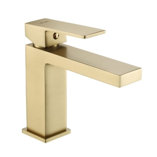 VALVEX ARS bateria umywalkowa stojąca, szczotkowane złoto